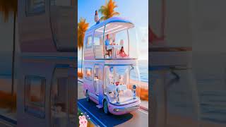 Glass-Dome Home with Robots, Pool & Pets 🌊🚌 #MovingHome #DreamRV #Visualcalm #AiTravel #VanLife