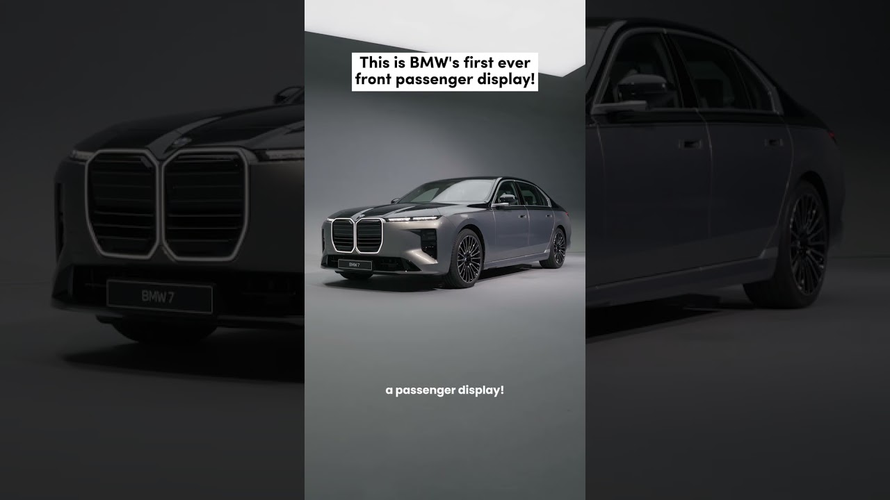 The new 7 Series comes with its first-ever front passenger display!
