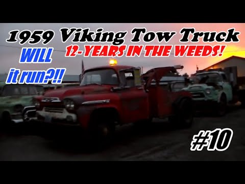1959 Chevy Viking 60 Tow Truck Start-Up