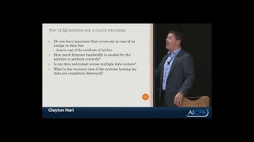 Clayton Hart   What questions to ask a cloud provider