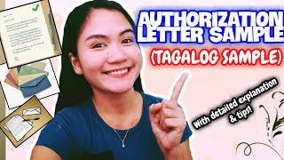 AUTHORIZATION LETTER TAGALOG SAMPLE | PAANO GUMAWA NG AUTHORIZATION LETTER? | NAYUMI CEE ♡