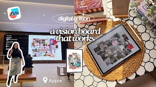 How to Make a Digital Vision Board ☁ Freeform App | Today at Apple |  NYC Vlog ✏
