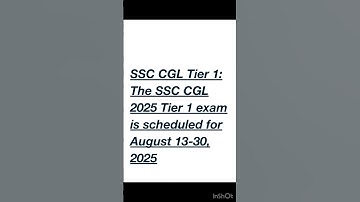 SSC CGL 2025 Tier 1 Exam Date Announced | Apply Before July! #SSCCGL2025 #ssccgl #ssc #sscexam #cgl