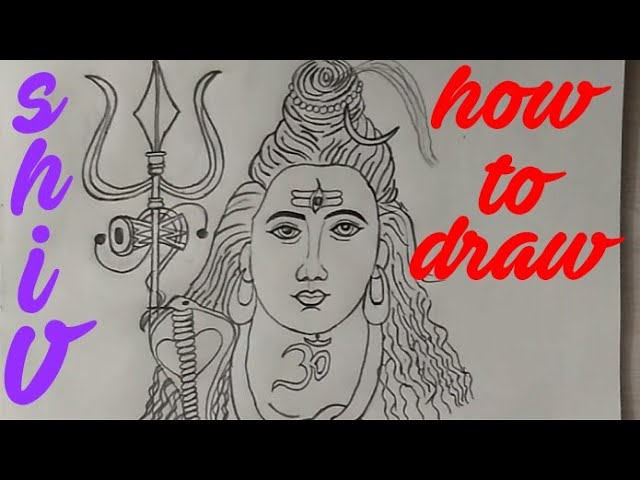 Pencil Sketch Of God Shiv Ji | DesiPainters.com