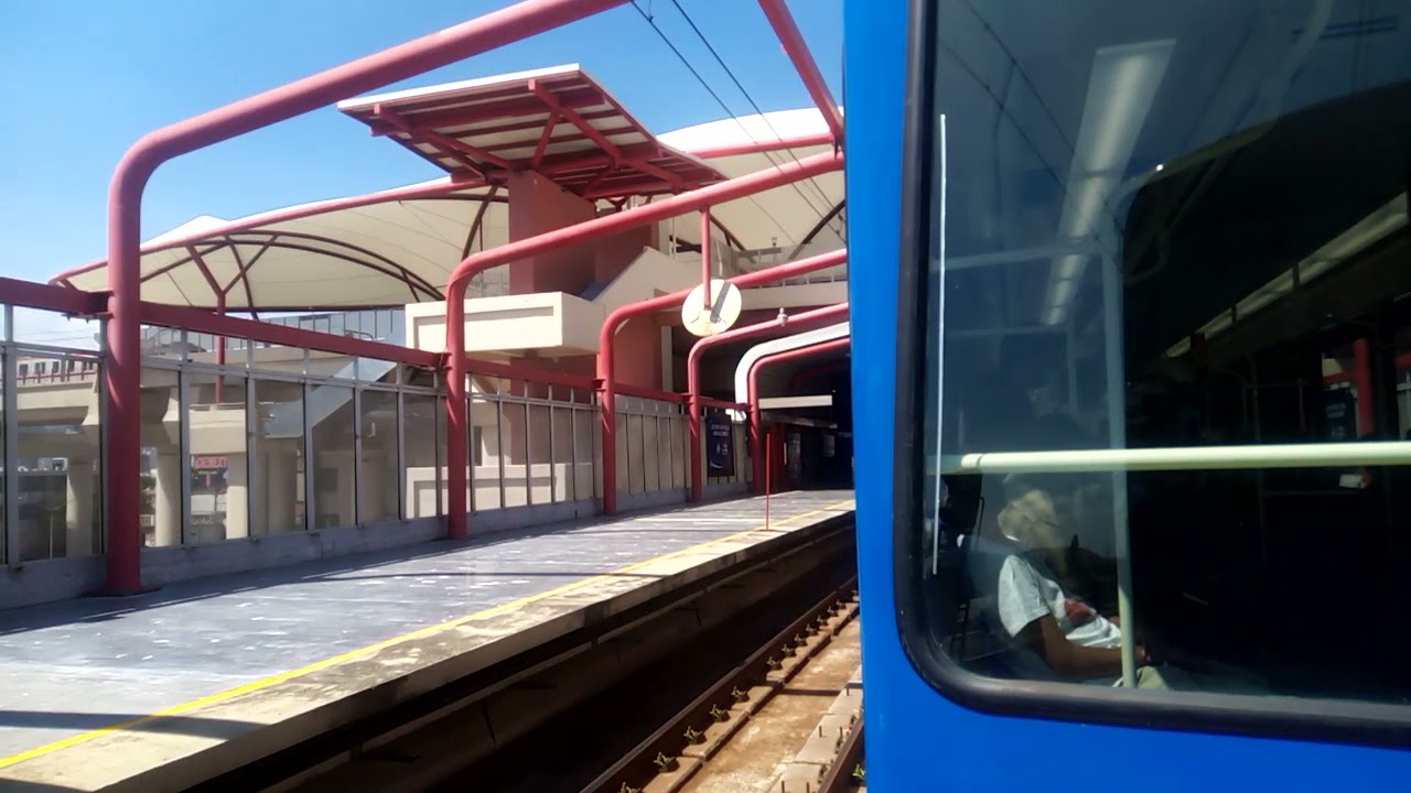 Metrorrey/Línea 1 (Exposición-Talleres) Viaje en un MM-80 (tren alemán)