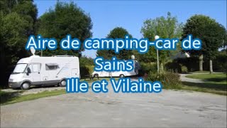 Aire de camping car de Sains ( Ille et Vilaine) 35