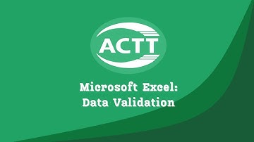 Microsoft Excel - Data Validation