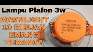 cara pasang lampu downlight philips led di plafon