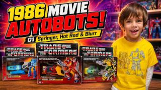 THE 1986 MOVIE AUTOBOTS! | G1 Springer, Hot Rod & Blurr