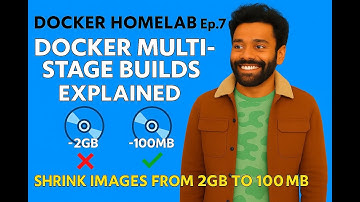 Docker Multi-Stage Builds Explained | Shrink Images from 2GB to 100MB [Docker HomeLab EP7 | 2025]