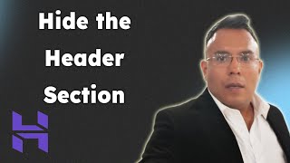 How to Hide the Header Section in Hostinger Website Builder 2025