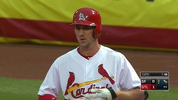 SF@STL: Piscotty lines an RBI single to right