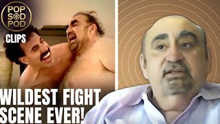 Ken Davitian on ICONIC "BORAT" Hotel Fight Scene | Popcorn and Soda Clips