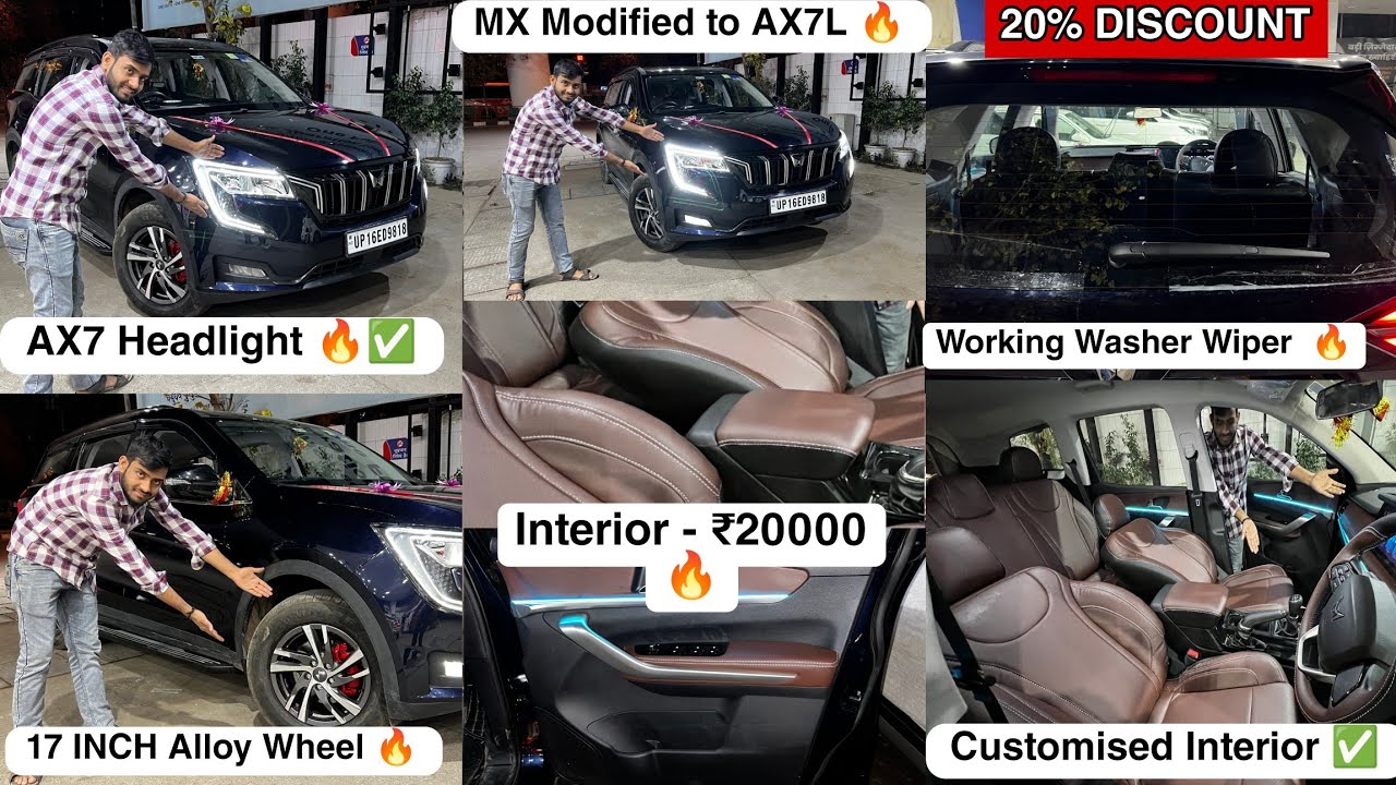 Xuv 700 MX Modified to AX7 🔥 Xuv 700 Base to Top Modification 🔥 Xuv 700 Genuine Accessiories 🔥