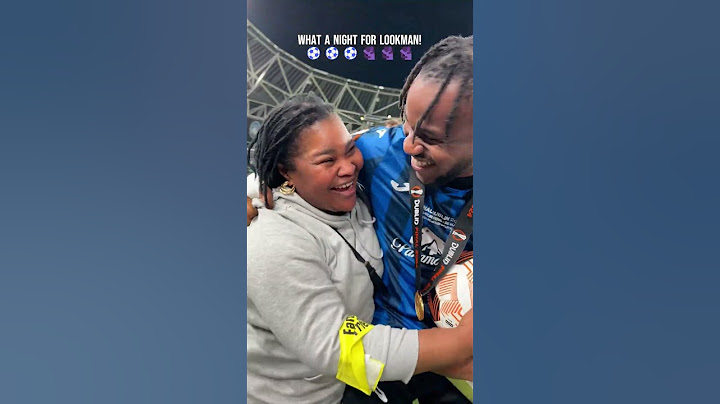 ❤️ Mother's love! Ademola Lookman celebrating with his mom after scoring a hatrrick and winning UEL!