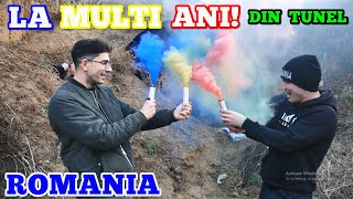 A EXPLODAT  ÎN TUNEL și m-am speriat 😱 🇷🇴 LA MULȚI ANI ROMANIA❗- Test fumigene în tunel