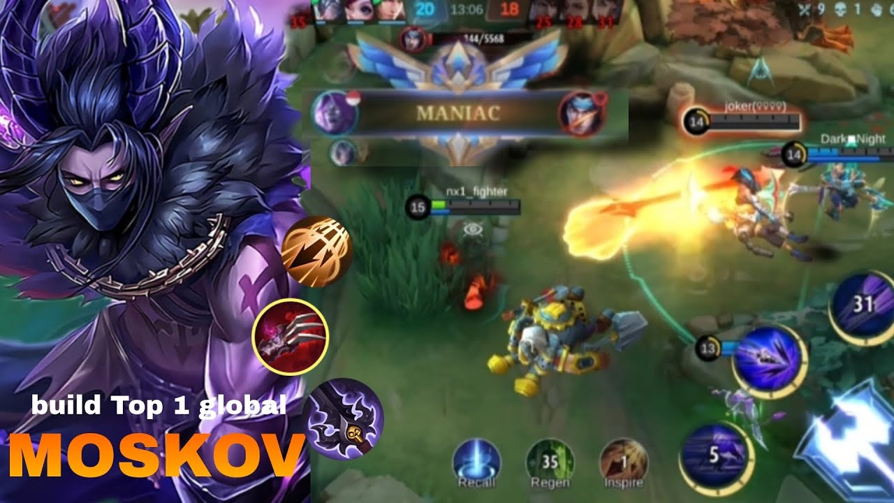 MANIAC x 22 KILLS MOSKOV TOP GLOBAL BUILD YOU MUST TRY THIS BUILD ...