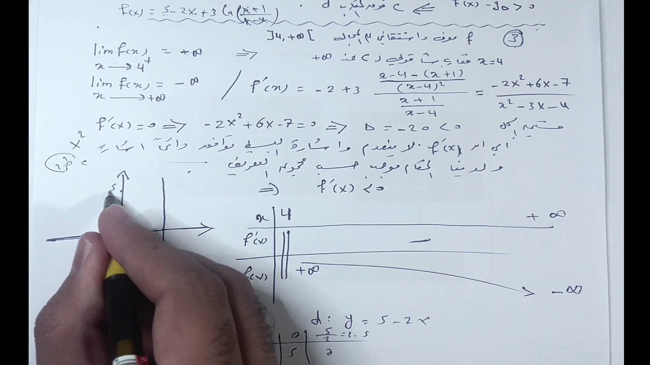 7) تمرين 24 صفحة 177 ( دراسة تغيرات )(بكالوريا).