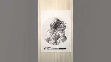 Drawing Predator #shorts #predator