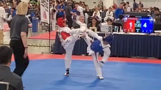 2023 AAU Taekwondo National Championships Sparring | Red Belts, Age 8-9, Weight 67lbs (30kg)