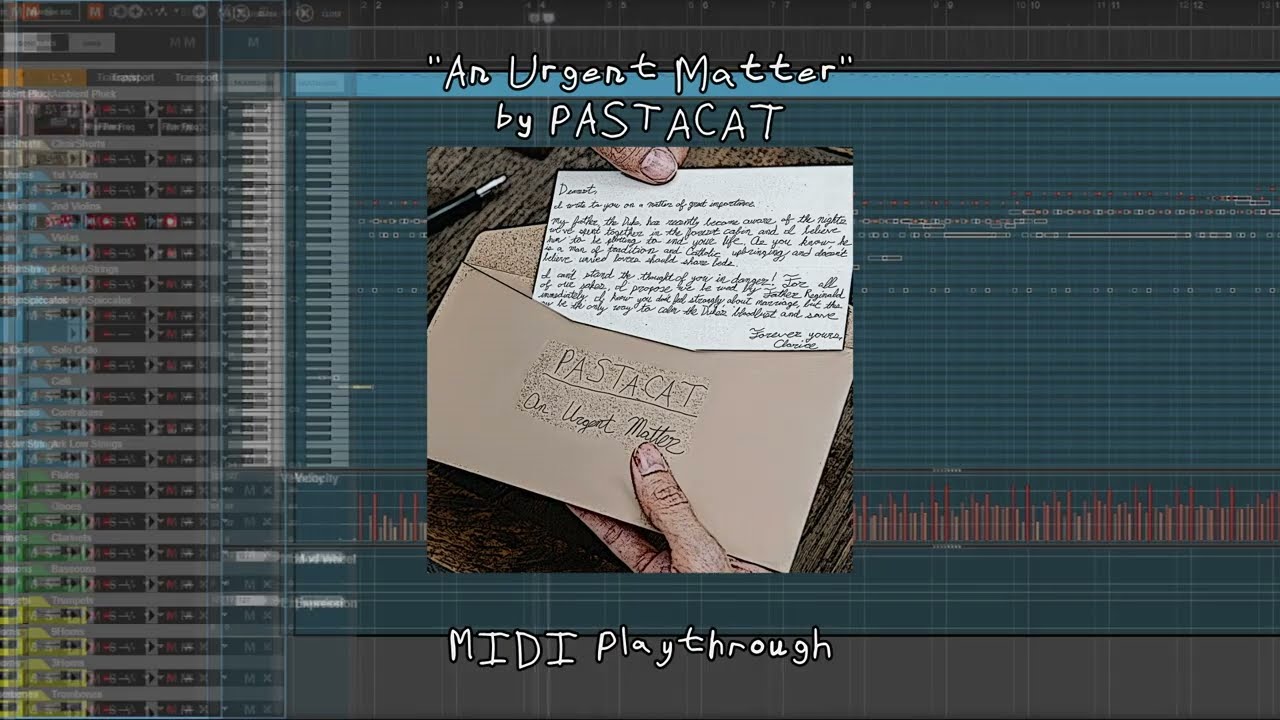 PASTACAT | "An Urgent Matter" MIDI Playthrough | Edwardian Orchestral Adventure Music