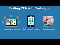 Test automation approach for Two-factor authentication (with Testsigma)