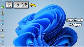 How to Add a Clock Widget on Windows 11 & Windows 10 Desktop screenshot 1