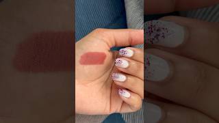 Love at first swipe 😍 Maybelline serum lipstick swatch. Shade 002