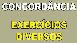 Concordância - Exercícios Comentados e Resolvidos