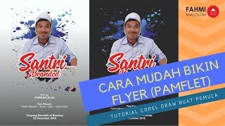 Cara mudah buat flyer sederhana (pamflet) ~ Tutorial Corel Draw Pemula