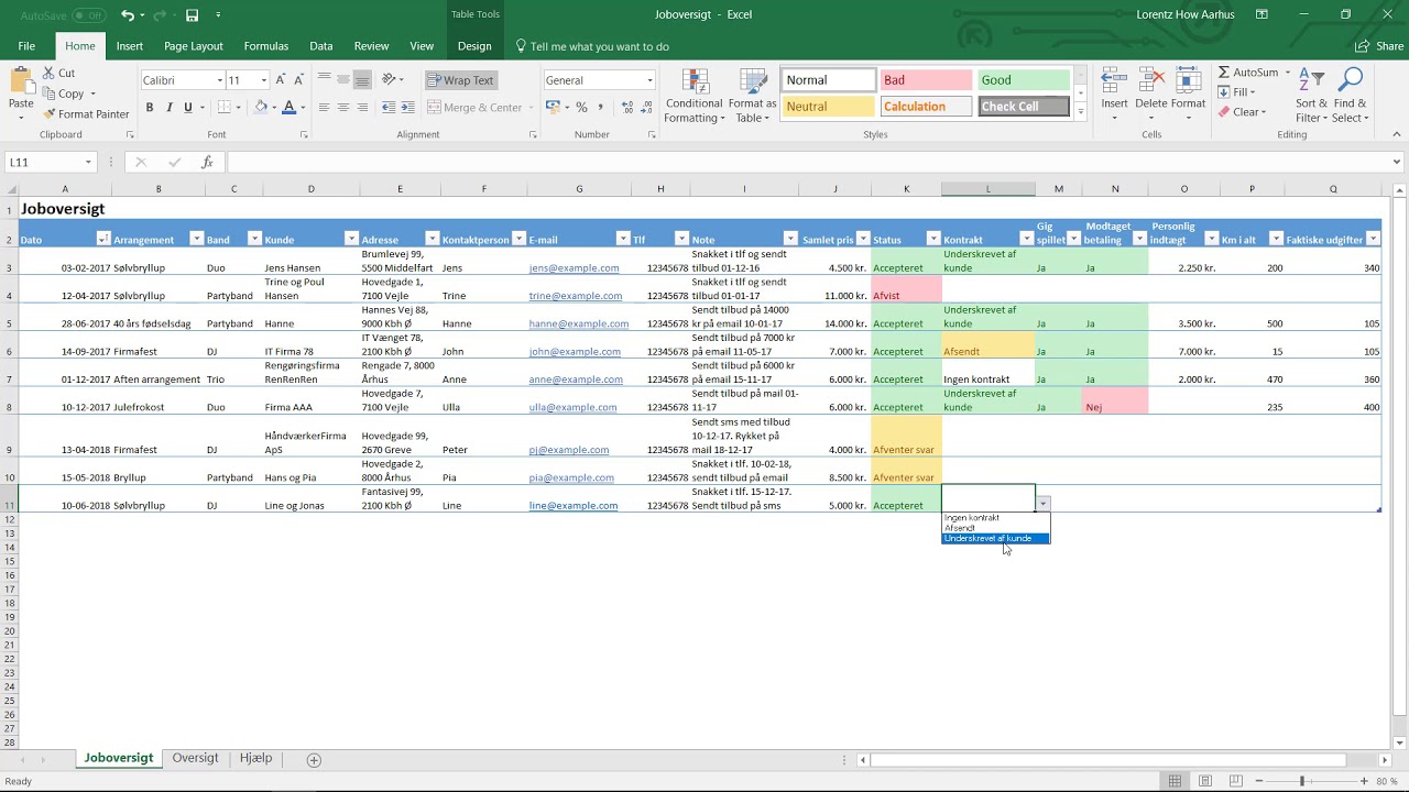 Joboversigt for Musikere - Video