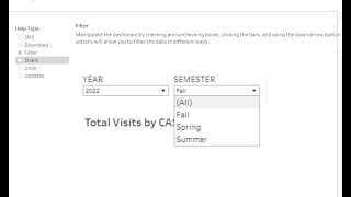 Help/Documentation Dashboard in Tableau desktop