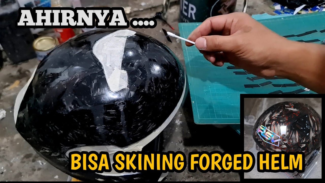 APA SUSAH NYA ? SKINING CARBON FORGED DIAMOND CUT HELM MODULAR.Lumayan capek sih