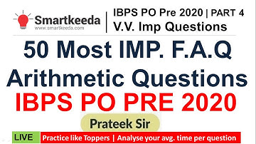 Frequently Asked Word Problems in IBPS PO Pre 2020 | Arithmetic Tricks for Bank PO Exams | Part 4