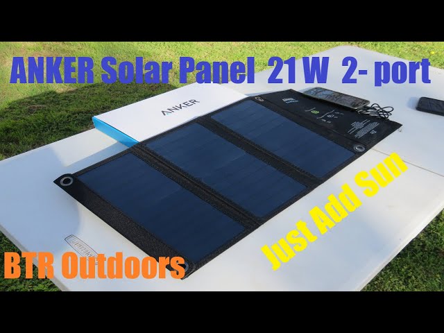 ANKER Solar panel Review 21 w 2-port USB - YouTube