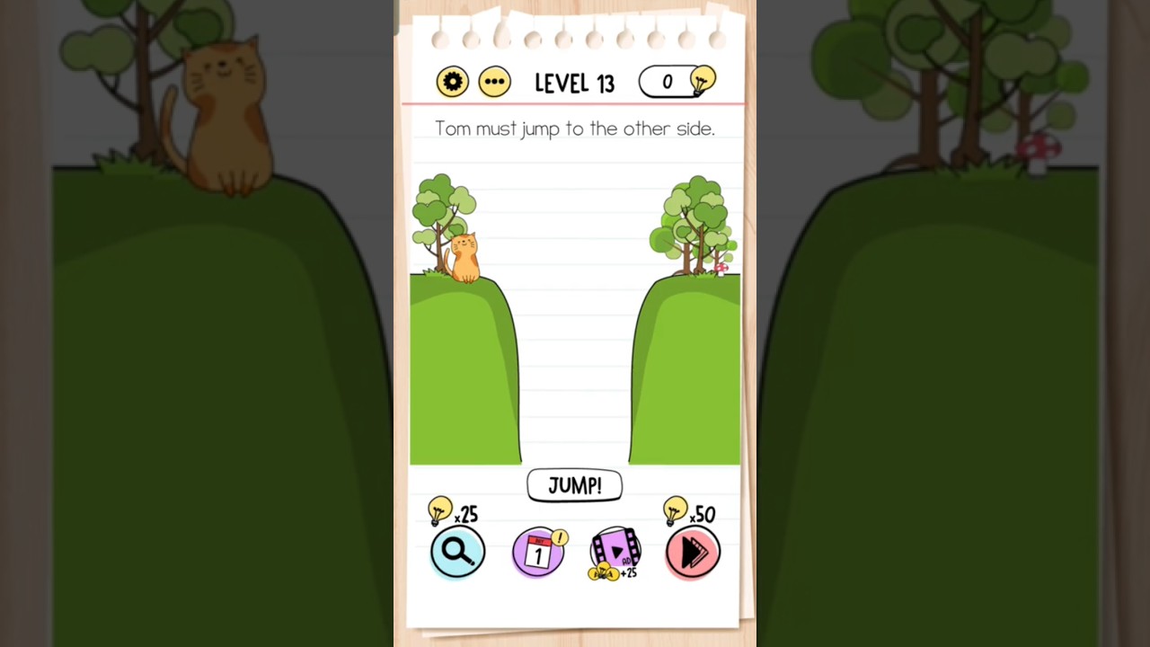 Brain Test - Level 11-15 ❤️ TOM MUST JUMP TO THE OTHER SIDE? ❤️