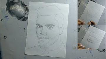 how to draw virat kohli using loomis method tutorial step by step @iamsiddhant_t