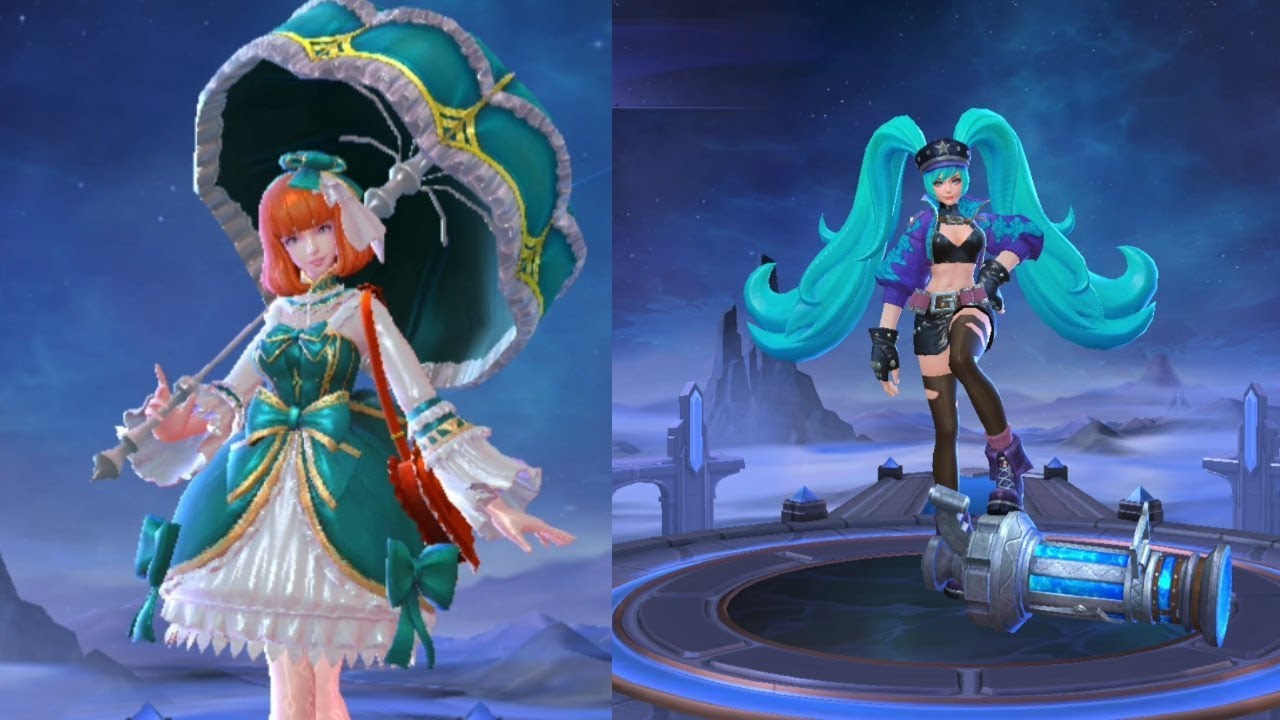 KAGURA AND LAYLA SKIN REVAMPED ( flower season and green flash ) - YouTube