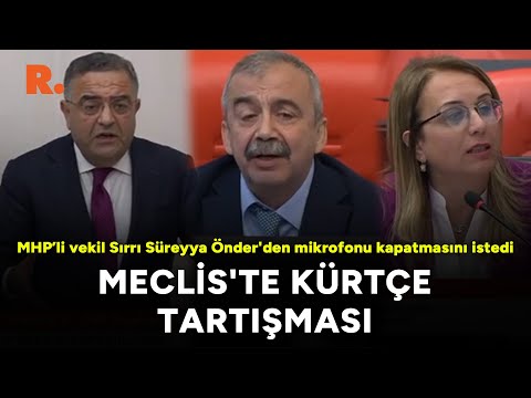 Meclis'te Kürtçe tartışması: MHP’li vekil, Sırrı Süreyya Önder'den mikrofonu kapatmasını istedi