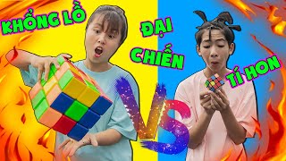 Rubik Khổng Lồ 500k Vs Rubik Tí Hon 5k - Người Bạn Tốt Bụng ❤ KN CHENO Chị Hằng