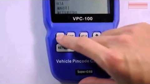 VPC 100 Vehicle PinCode Calculator install Video