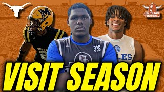 HUGE Official Visit Season is Here! | Big 3 Receiver Updates | Texas Longhorns Football | Recruiting