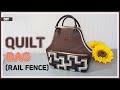 DIY/ QUILT BAG OF RAIL FENCE TECHNIQUE / 레일펜스 기법의 토트백 만들기/ 가방만들기/ TOTE BAG/ sewing/ tutorial