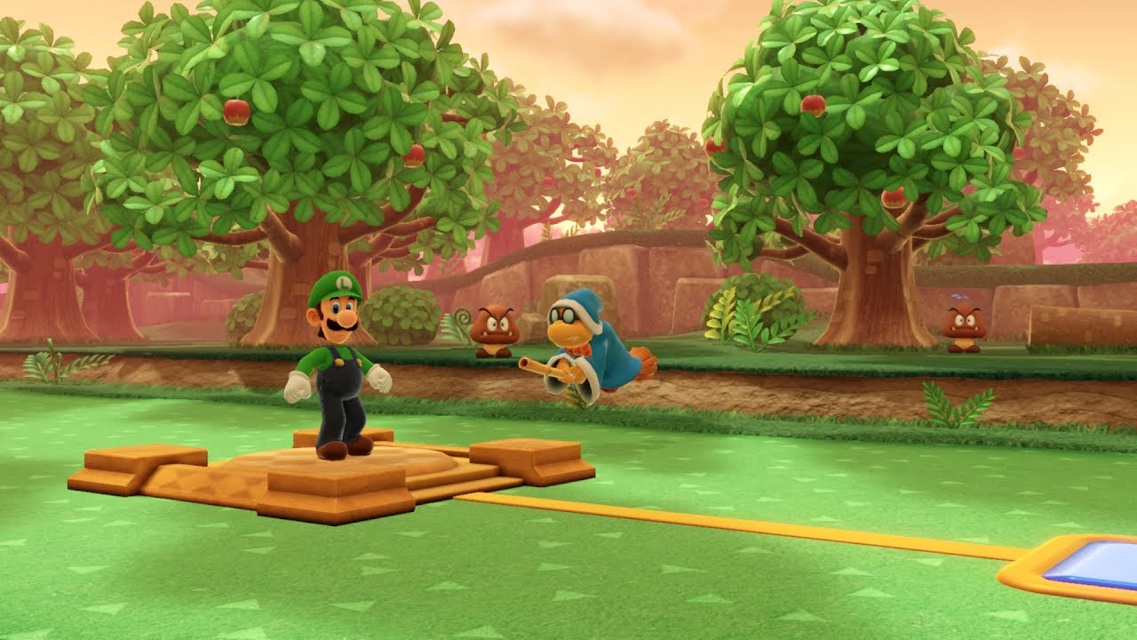 Super Mario Party Challenge Road Chestnut Forest Luigi! YouTube