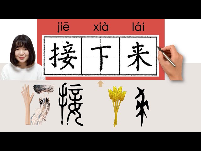 NEW HSK2//接下来//jiexialai_(next)How to Pronounce u0026 Write Chinese Word u0026 Character #newhsk2 class=