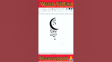 How to draw moon in Ms Paint #moon #mspaint #shorts