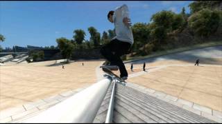 Skate 3 Awesome 360 Flip To Fs Smith Grind Kickflip Out