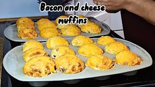 Vinnige spek en kaas muffins!