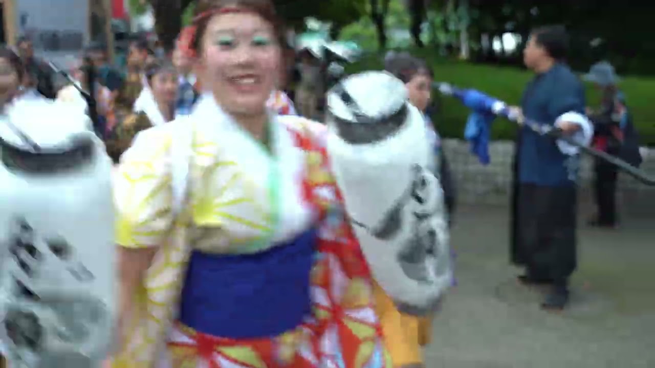 【公式】かざね 『おどるあほぉ』 よさこい祭り 東洋電化中央公園 25.8.10