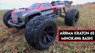 DRIFTY TIRES! Arrma Kraton 6S MINOKAWA BASH! - Netcruzer RC